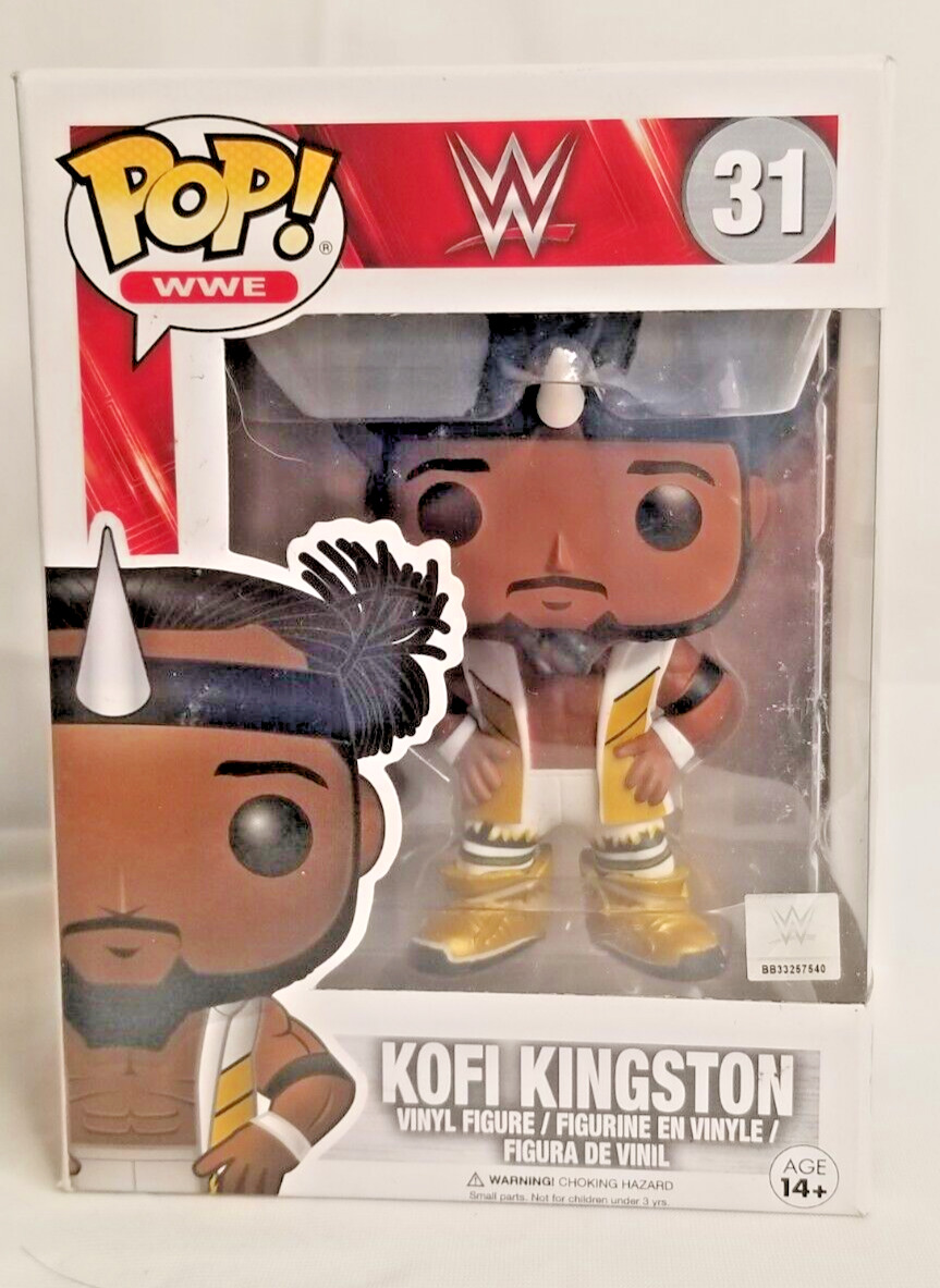 Funko POP: WWE WWF Kofi Kingston 31 Vinyl Wrestling Figure Retired : 