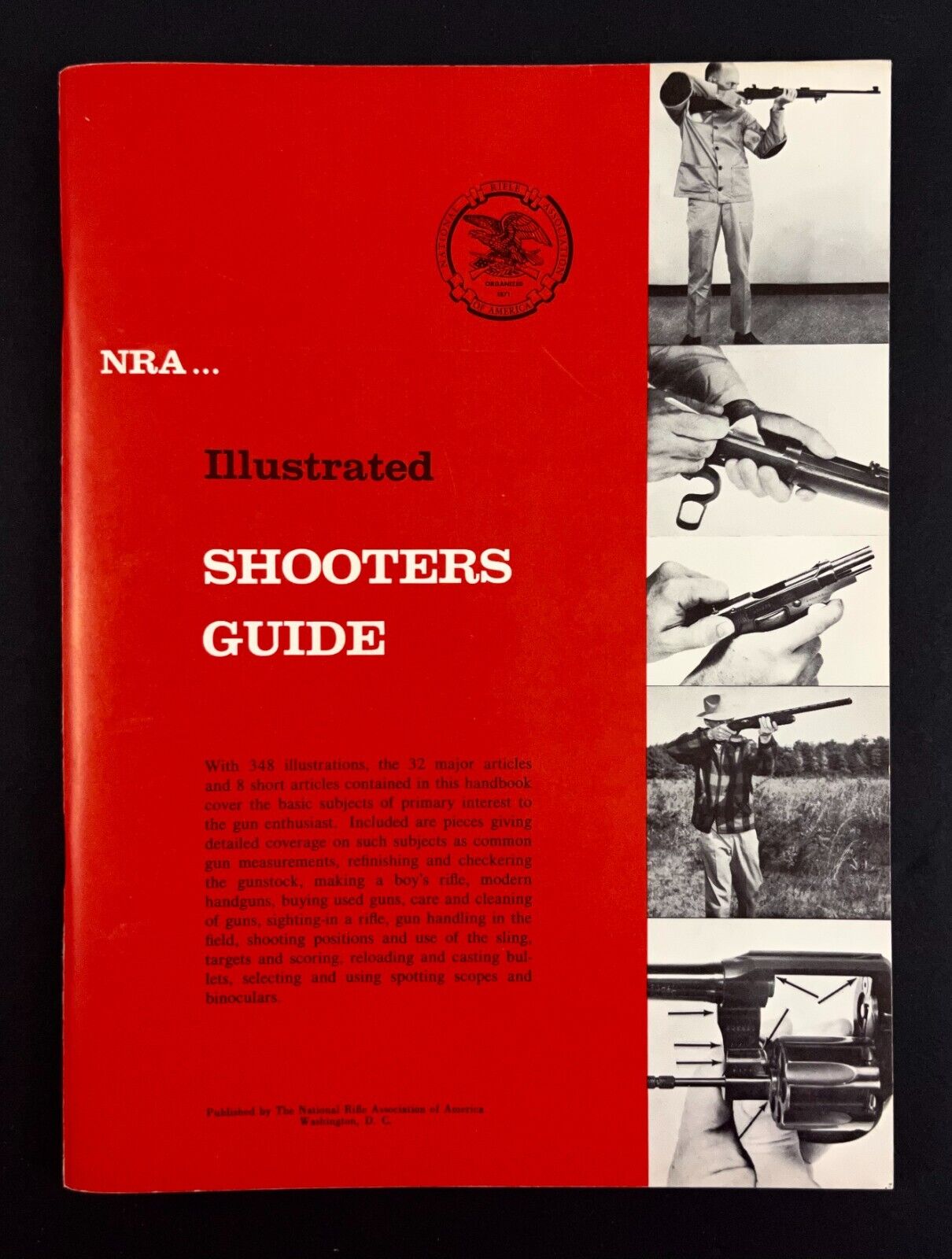 1959 NRA Rifle Nat\'l Association Illustrated Shooters Vintage Guide Firearm Guns