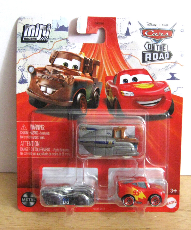 2022 Disney Pixar Cars Mini Racers ~ Super Speed Mater Datz Jammin Lightning NIP