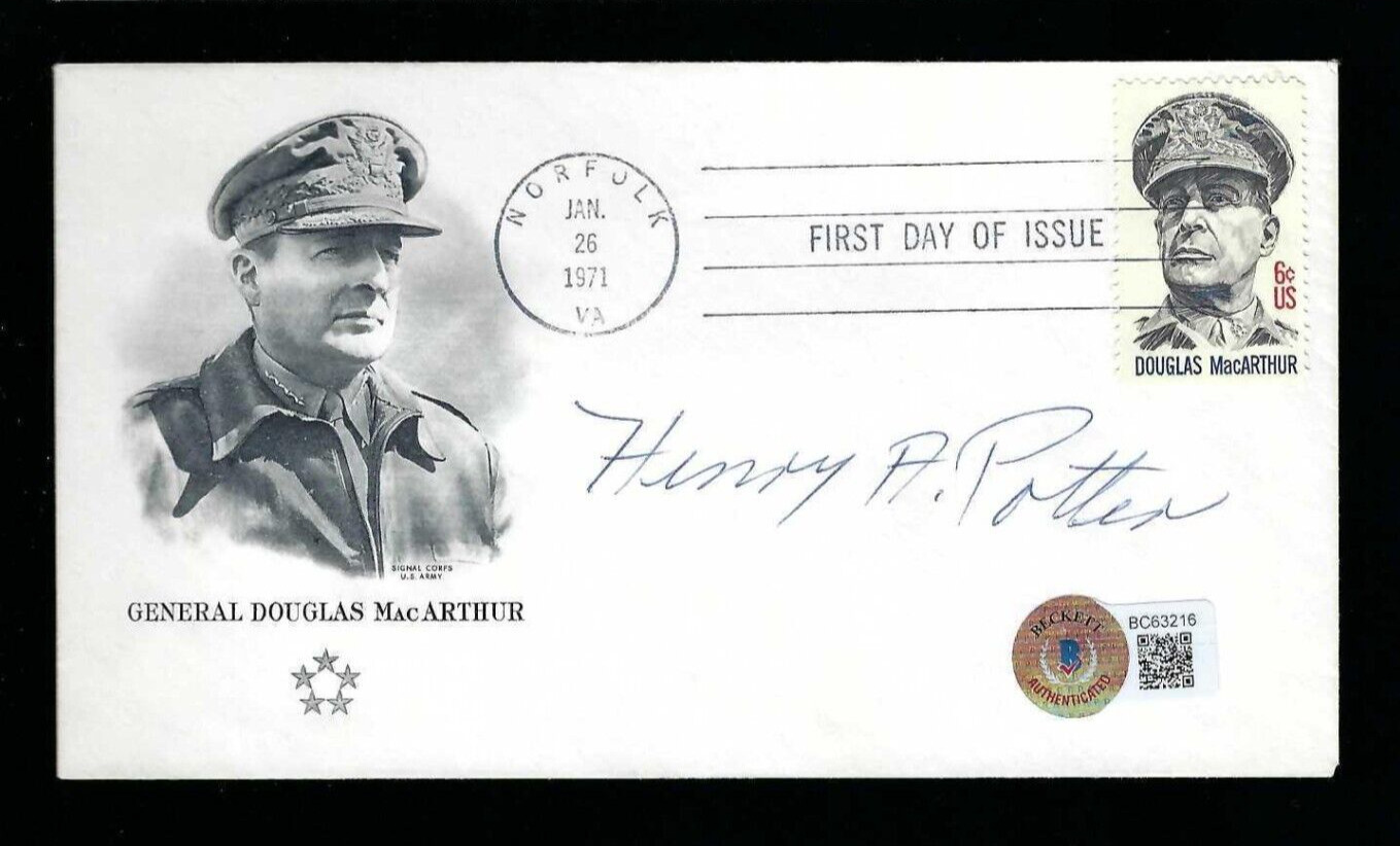 Henry Hank Potter signed cover BAS Authenticated WWII Doolittle Raiders