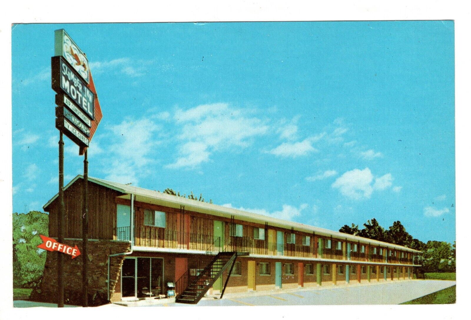 The Slumber Inn Elyria Ohio OH  Vintage Postcard