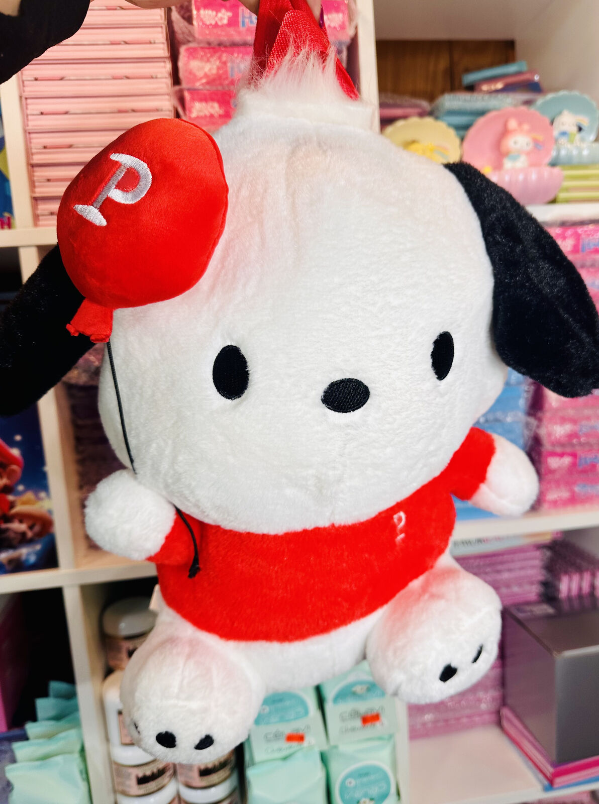 Pochacco plushie  (red) backpack