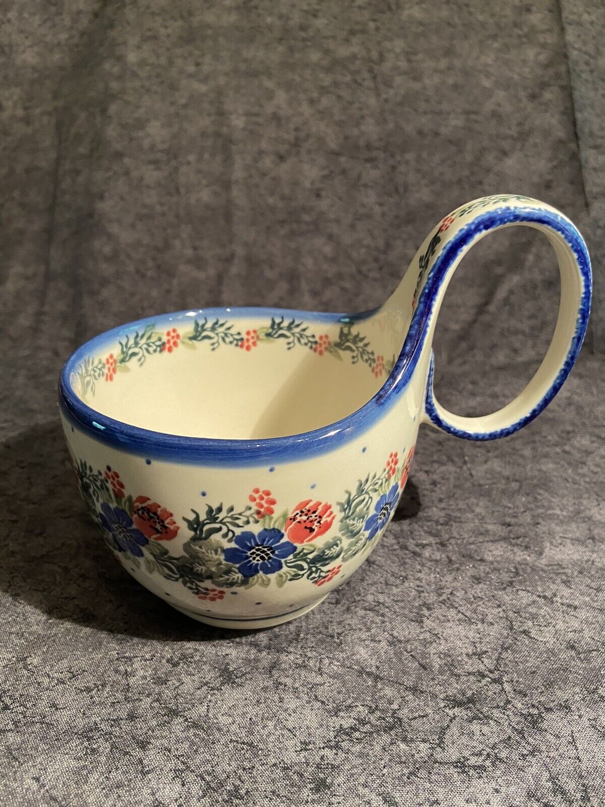 polish pottery ceramika artystyczna Loop Bowl