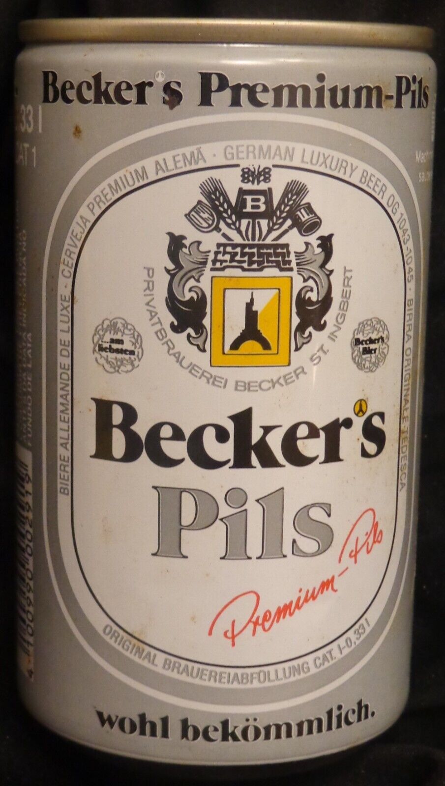 Becker's Beer Can - Germany - 33 cl (11.5 Ounce)