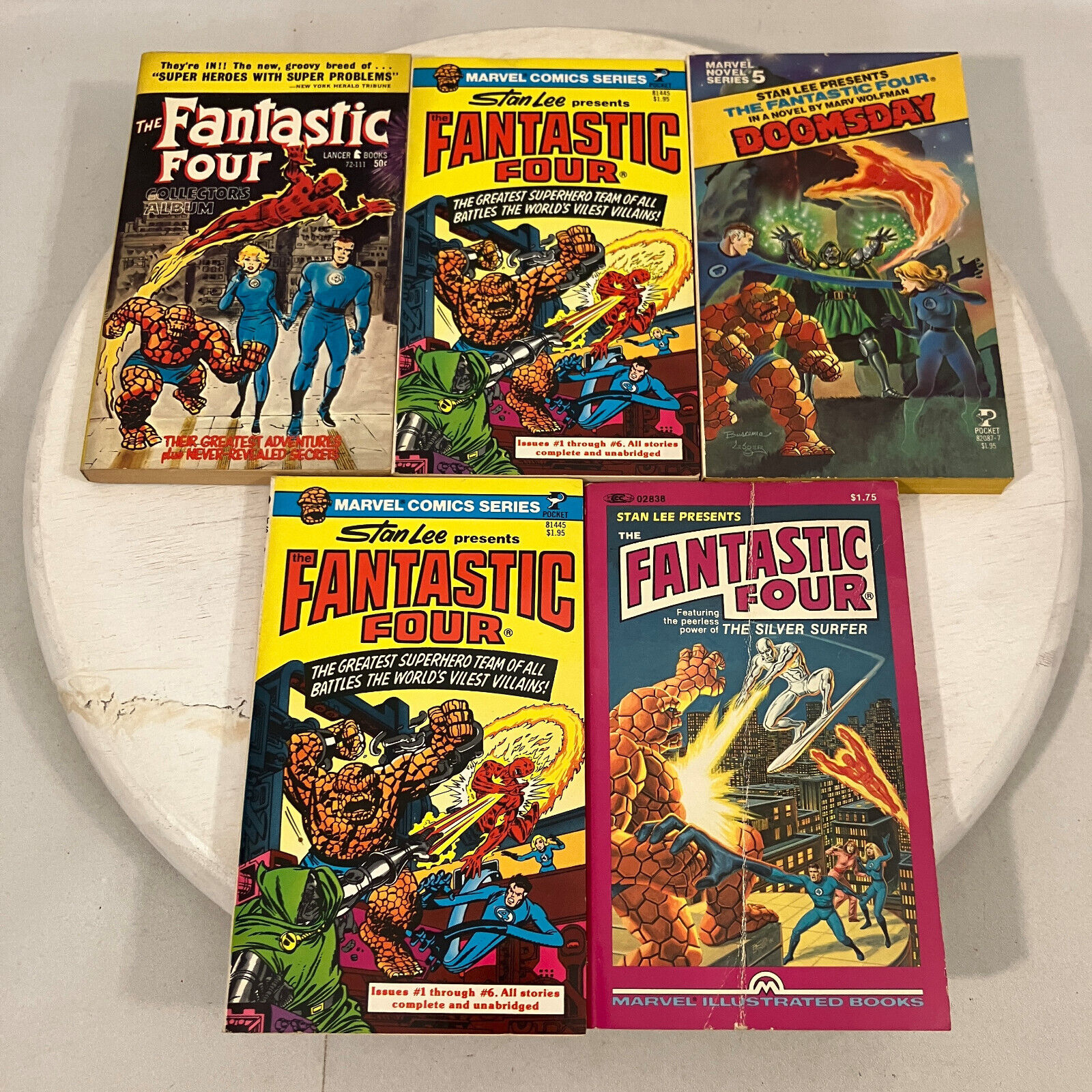 Marvel Fantastic Four Lot of 5 MMPB Stan Lee Presents Doomsday Silver Surfer