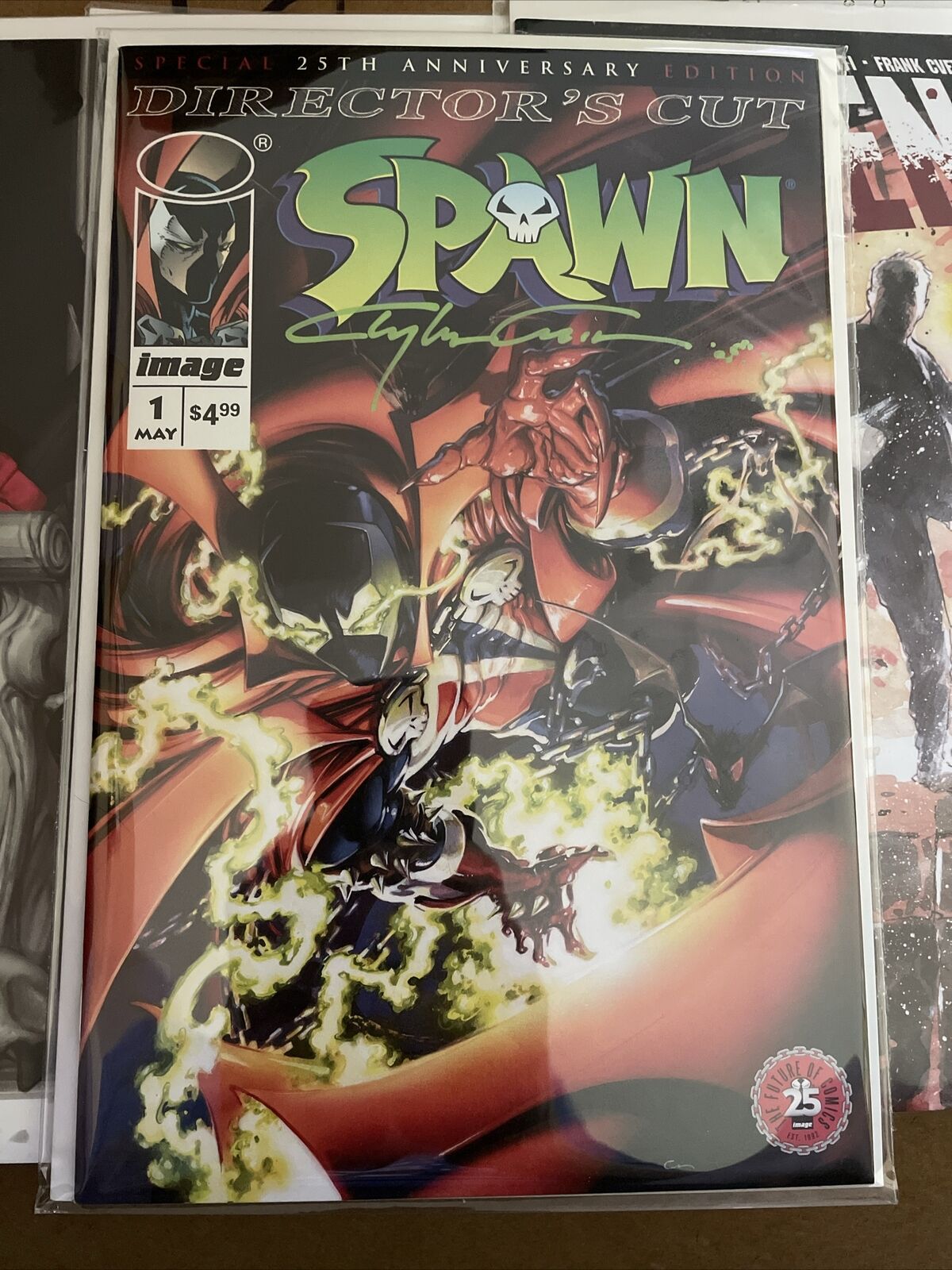Signed Spawn #1 25th Anniversary Clayton Crain Director's Cut Image 2017