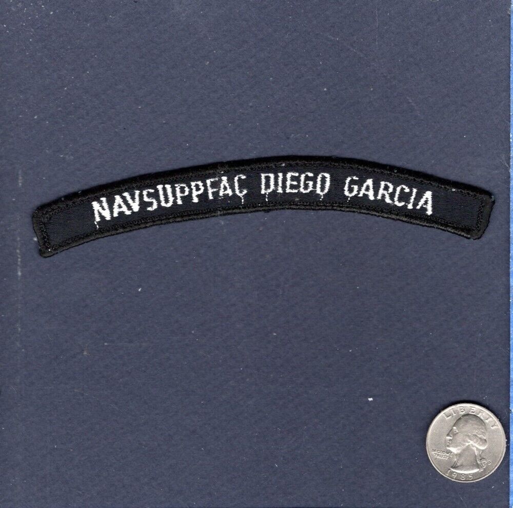 NAVSUPPFAC Naval Support Facility DIEGO GARCIA NAVY Enlisted Uniform Base Patch