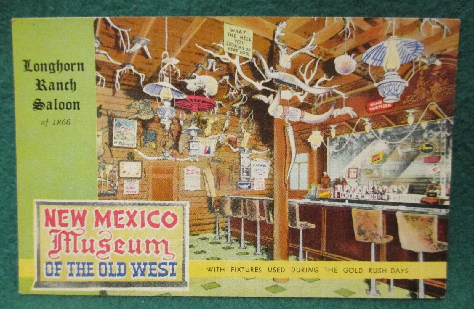 Estate Sale ~ Vintage Postcard - The Longhorn Ranch & New Mexico Museum