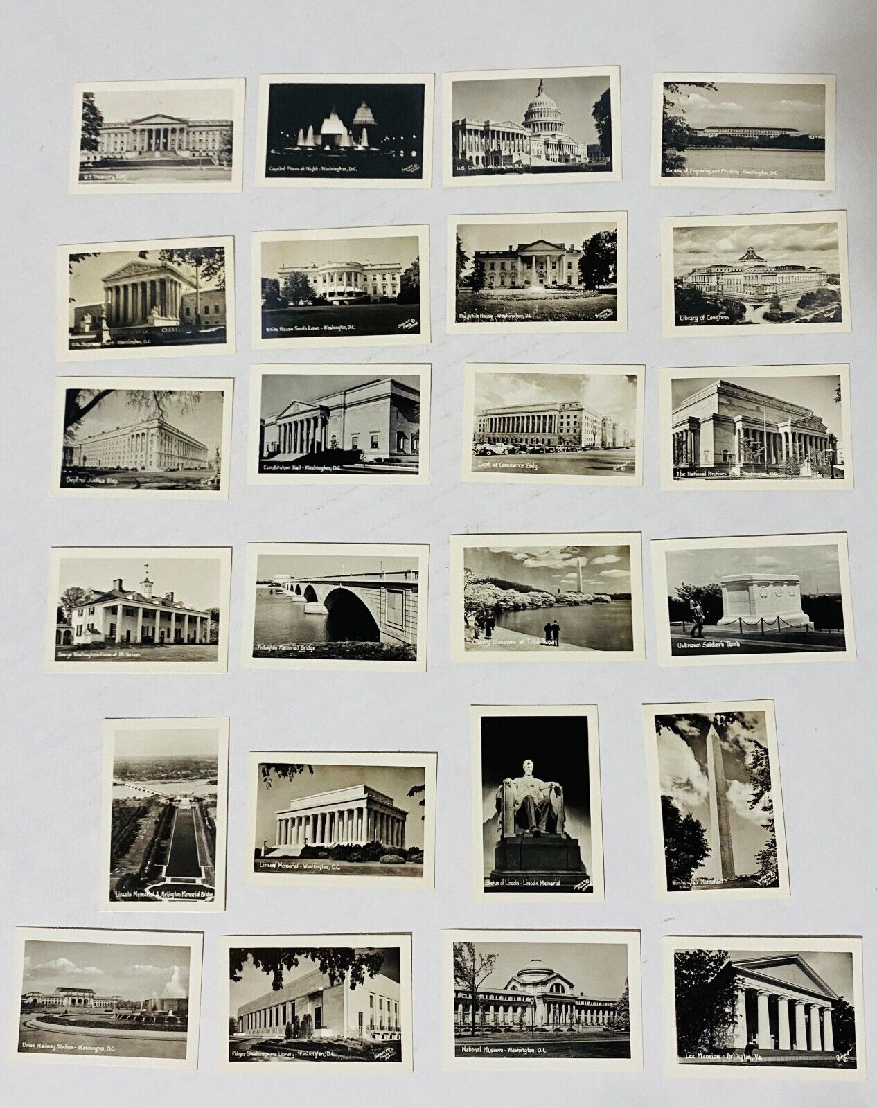 WASHINGTON DC 1910s-Genuine Photographic Views-24 Snapshots-Original Packaging