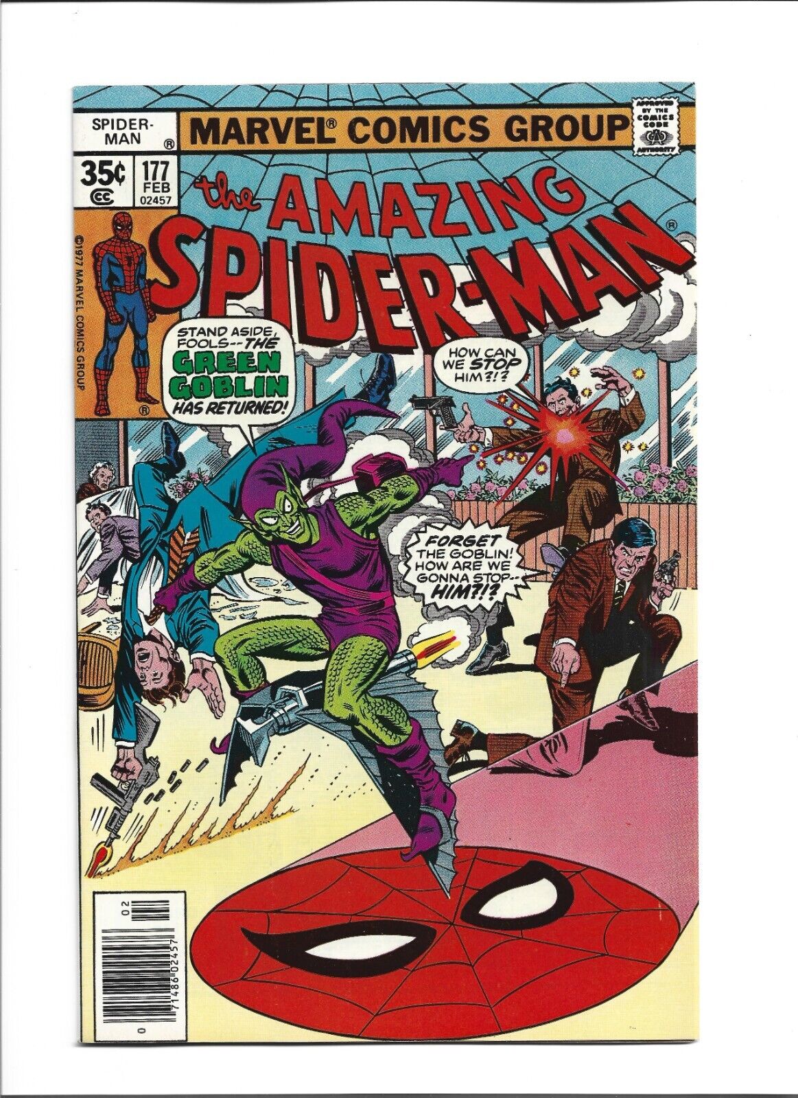 The Amazing Spider-Man #177 (Feb. 1978, Marvel) NM (9.4) Green Goblin App.