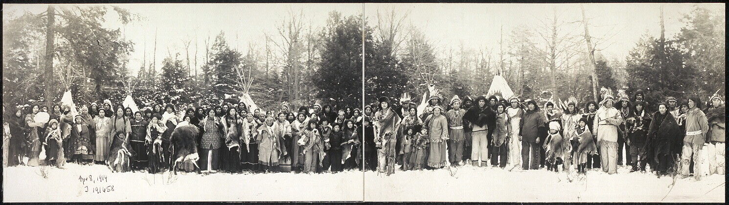 Photo:1914 Panoramic: Iroquois Indians,Native Americans,American Indians
