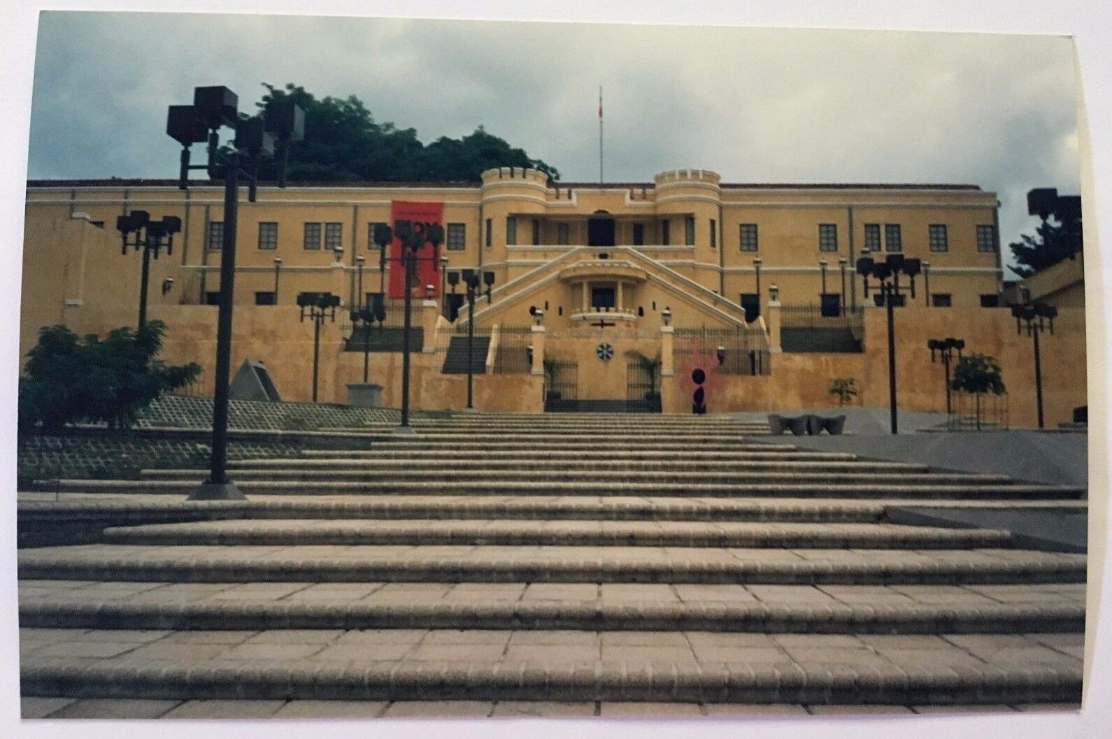 Vintage 90s PHOTO Important Looking City Hall Government Building Costa Rica