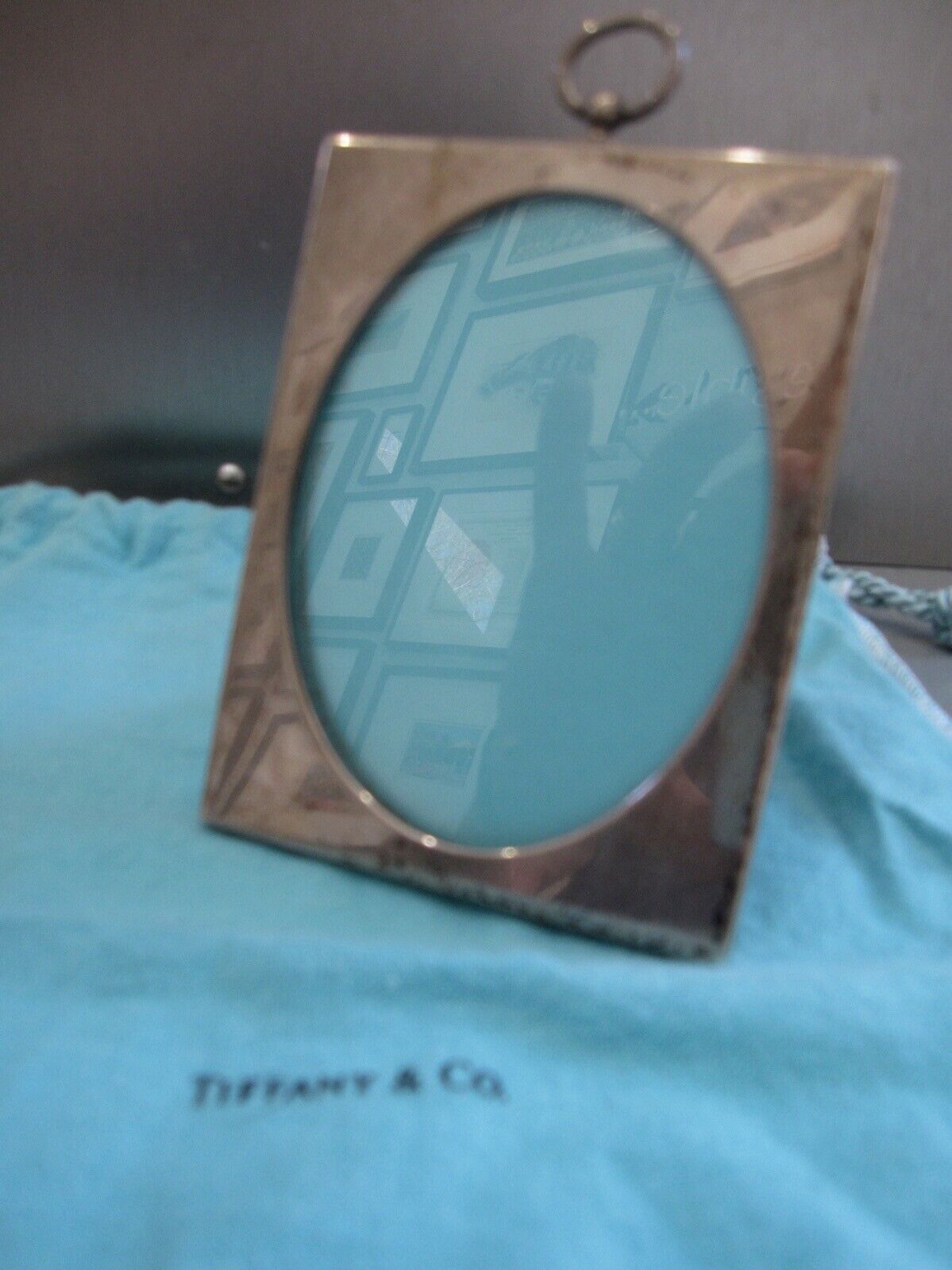 Tiffany & Co. Photo Picture Frame Silver 925 W 7.3cm x H 11.4cm Pouch