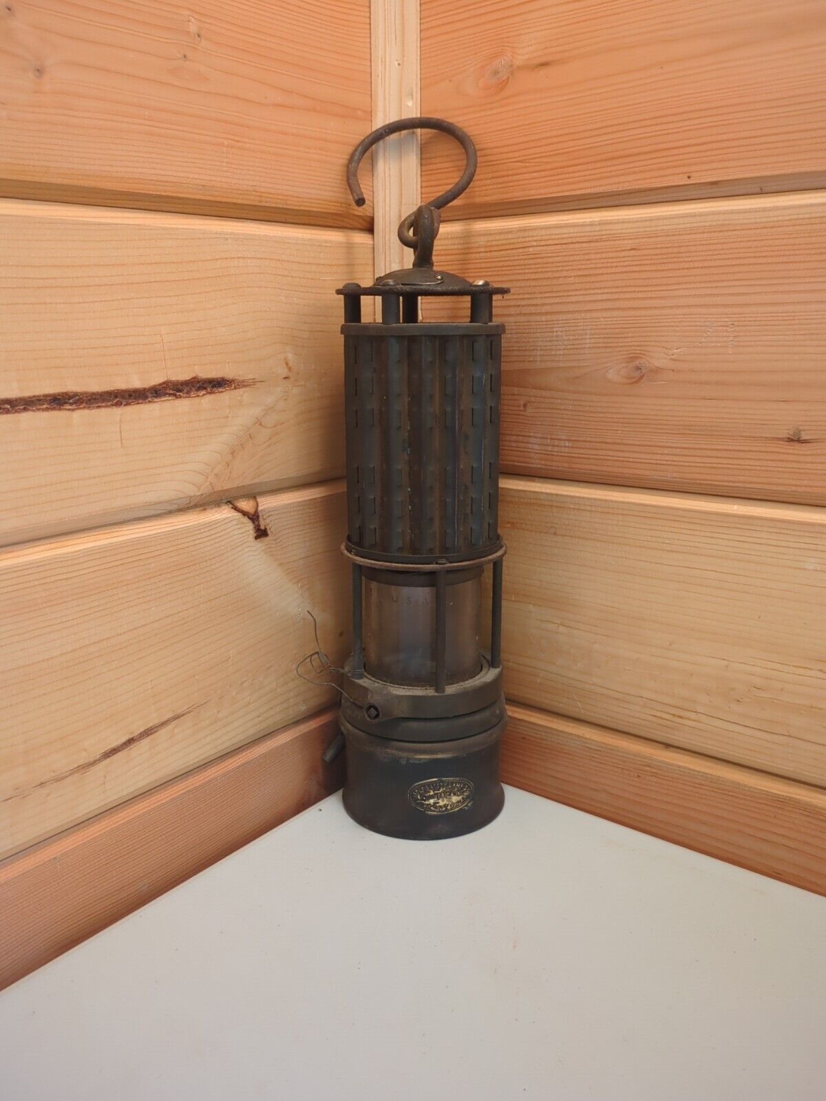 Wolfs Safety Lamp Company Vintage Miners Safety Lamp Coal Mining