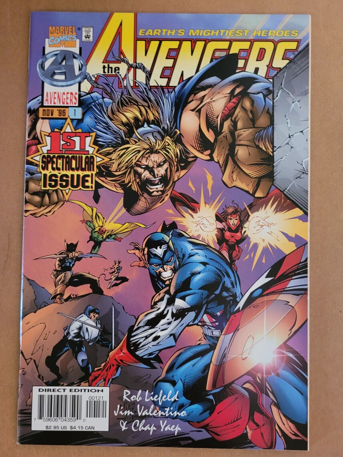 Avengers Vol. 2 #1 B-Cover Variant High-Grade Marvel Near Mint+