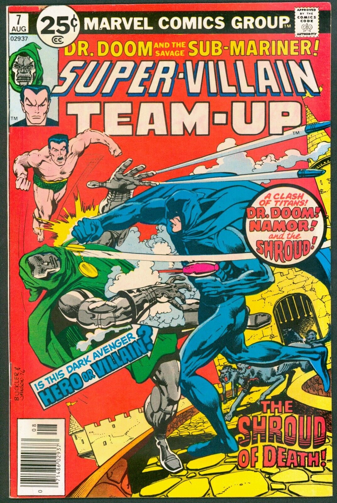 Super-Villain Team-Up 7 VF+ 8.5 Marvel 1976