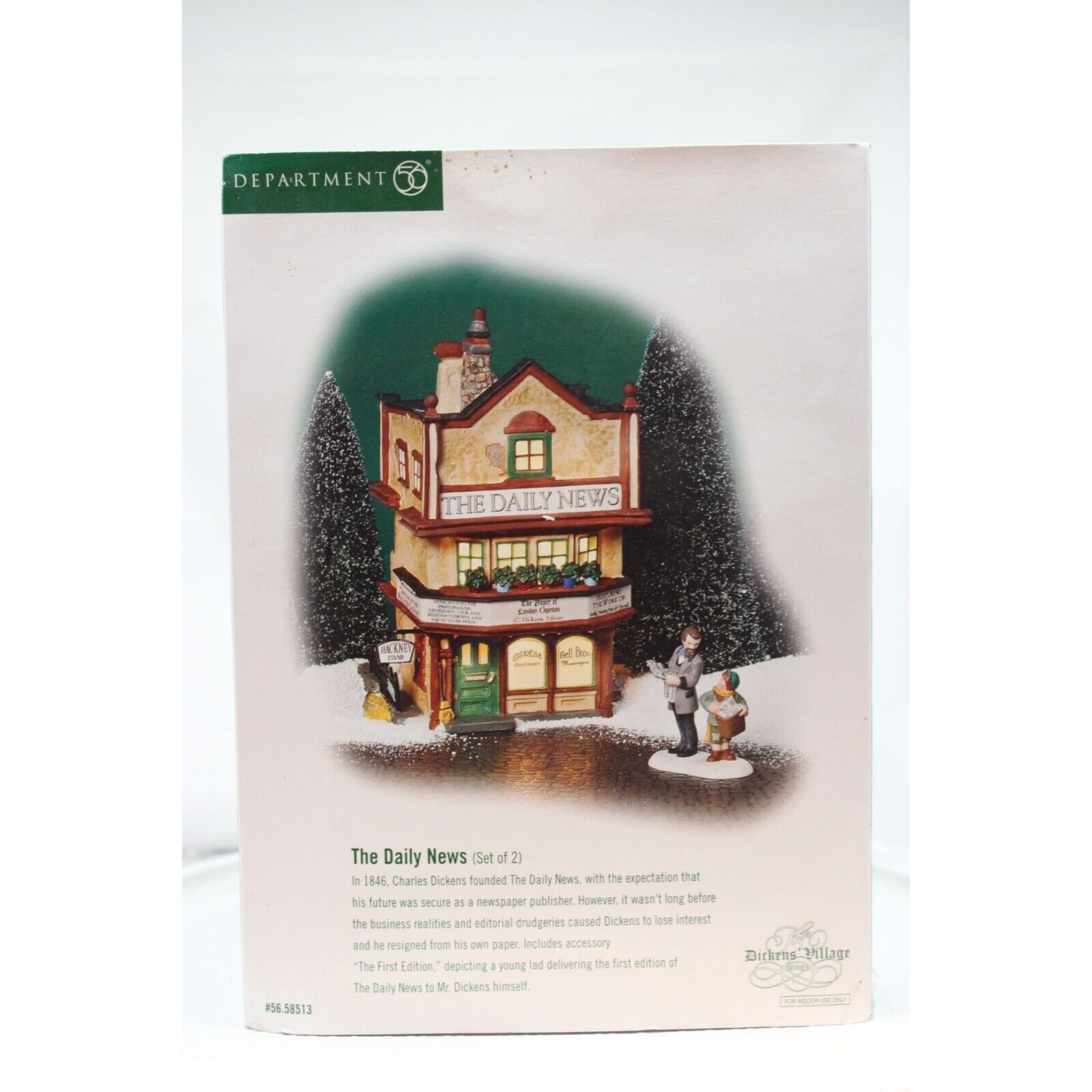 Dept 56 Dickens Village - The Daily News (See Desc)