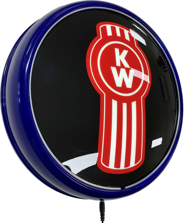 Kenworth KW Semi Trailer LED Bar Lighting Wall Sign Light Button Dark Blue