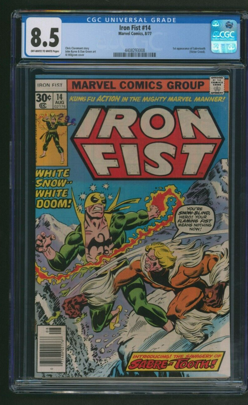 Iron Fist #14 CGC 8.5 1st Appearance Sabretooth Marvel 1977 New Slab