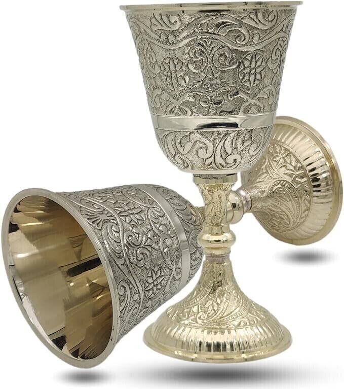 Royal King & Queen Goblet Game of Thrones Inspired Wine Glasses Cup with Handle