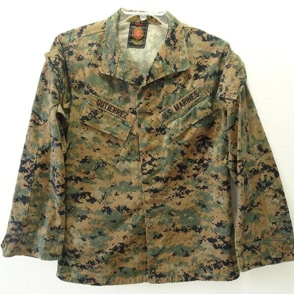 US Marine USMC Woodland MARPAT Camo MCCUU Blouse Jacket Coat Shirt Small Regular