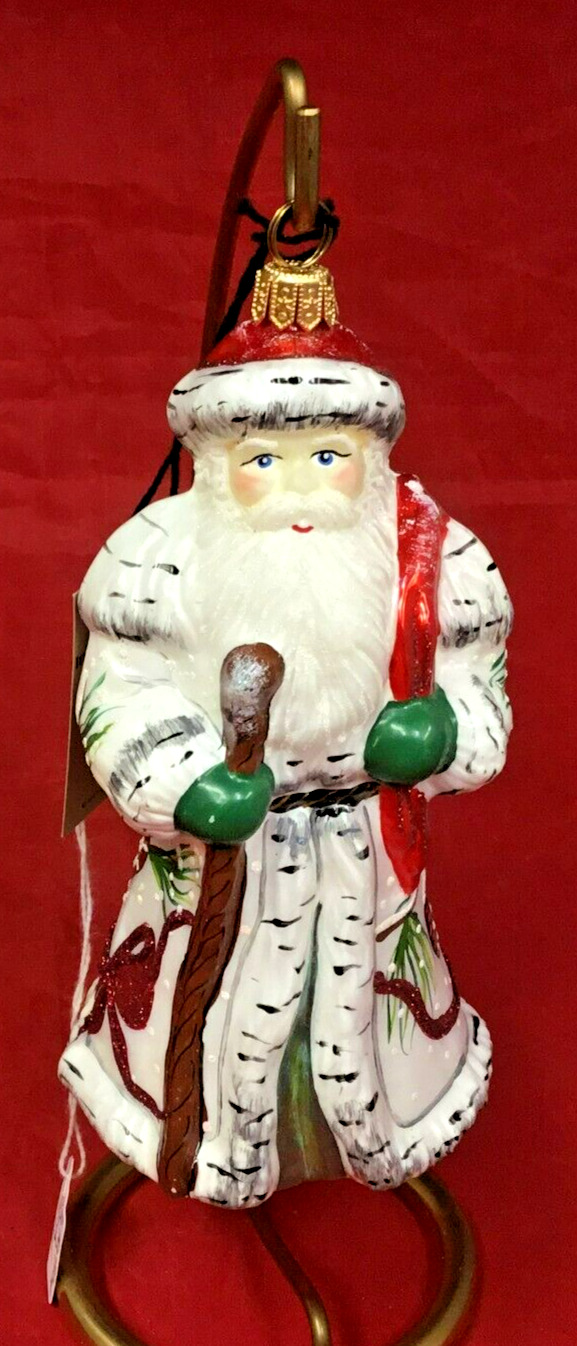 2012 New Father Frost with Birch Twist Ornament JOY TO THE WORLD Collectibles