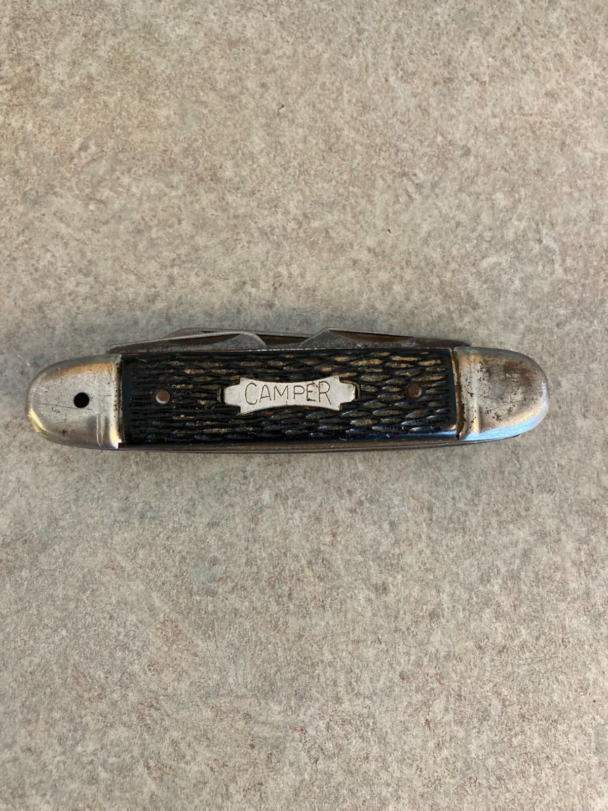 Vintage CAMPER Scout Pocket Knife  1950-1986 by The Ideal Knife Co. in Prov. RI