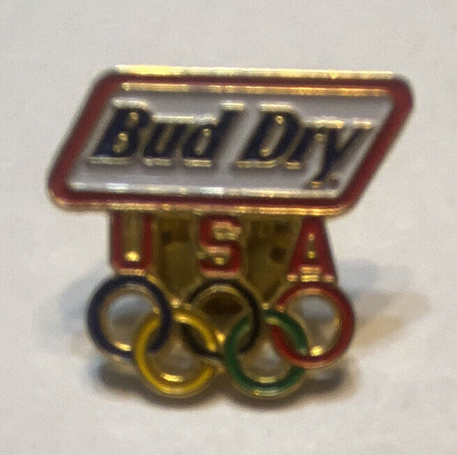 Olympics USA Bud Dry PIN  Atlanta Soccer PROMO Pin  1”  collectible