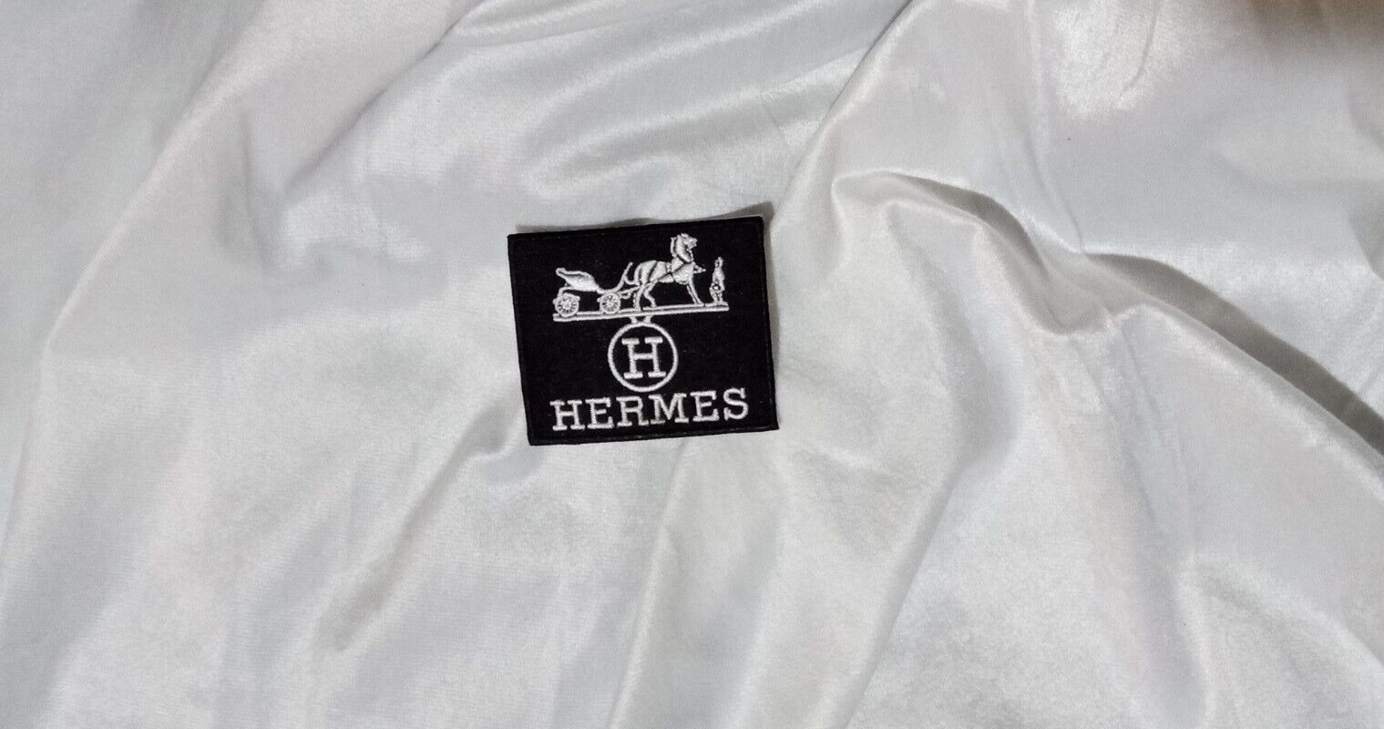 Luxury French Fashion Iron-On Embroidered Clothing Patch Hermes