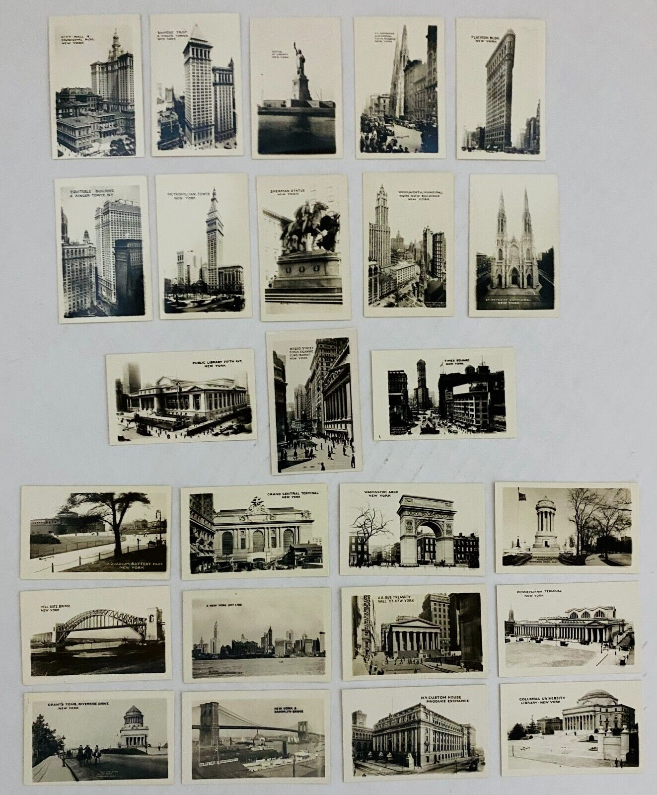 New York City 1910s-Genuine Photographic Views-25 Snapshots-Original Packaging
