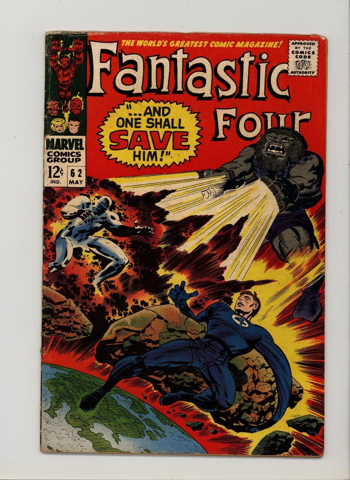 Fantastic Four 62 VG/F 1st Appearance Blastaar Jack Kirby Art  1967