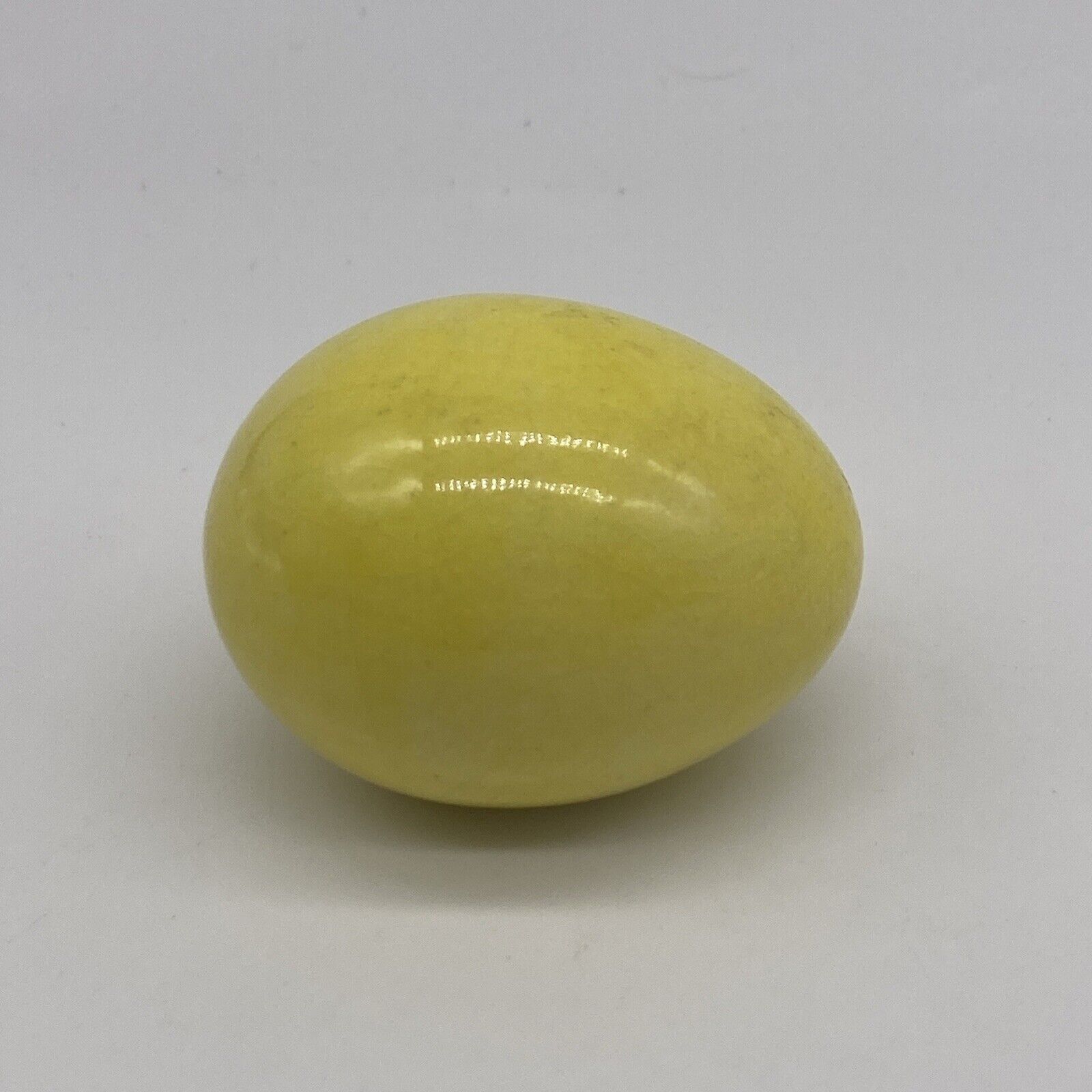 Vintage Ceramic Yellow Easter Egg Decorative Figurine