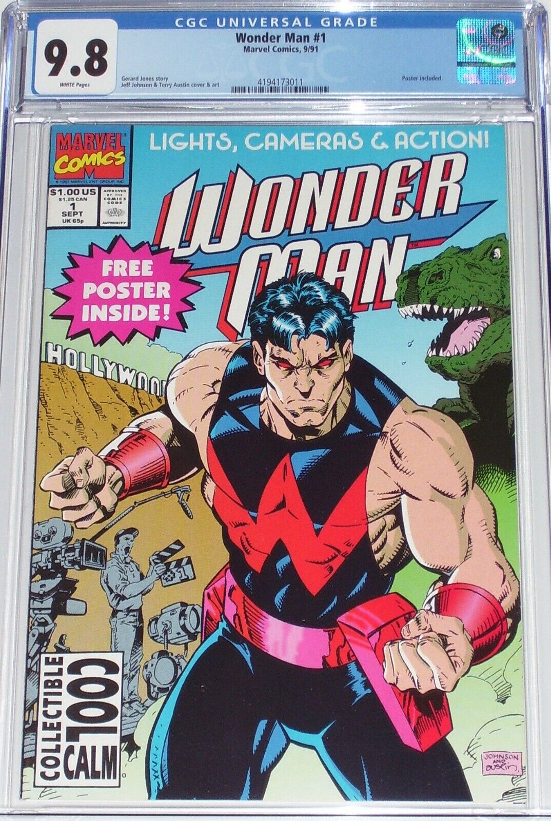 Wonder Man #1 CGC 9.8 from Sept 1991