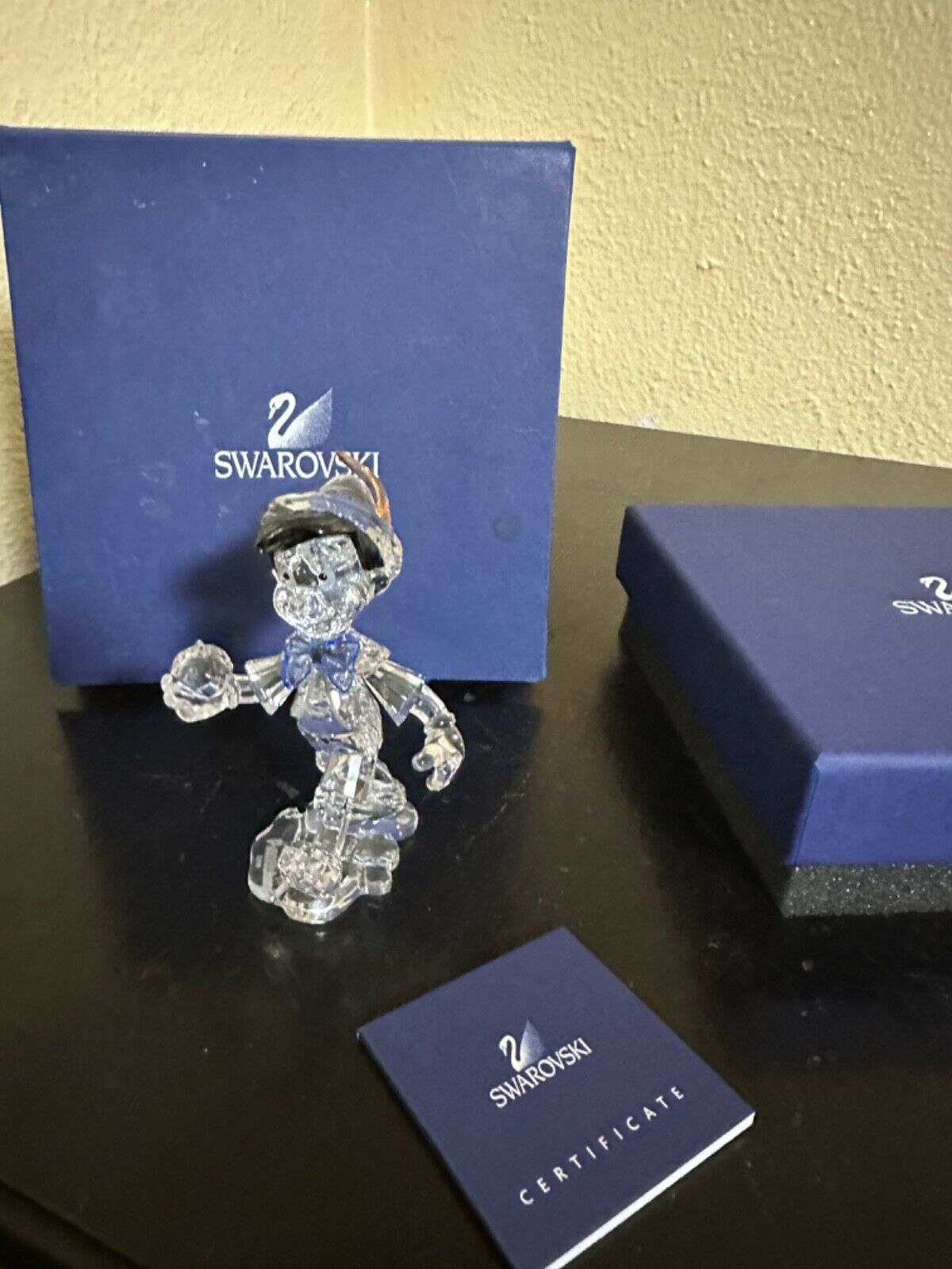 Swarovski Disney Crystal Figurine Pinocchio 1016766 COA Box