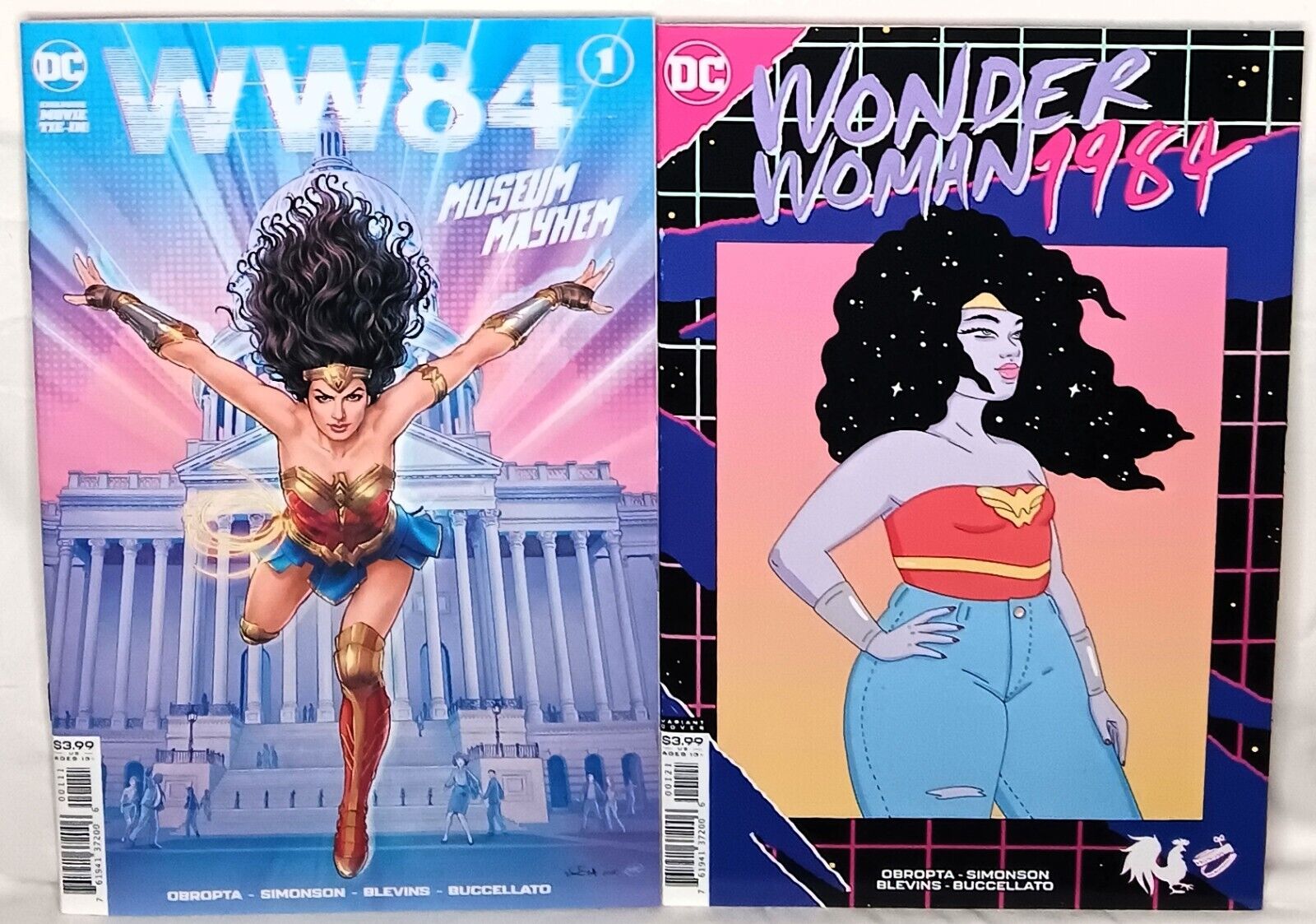 WONDER WOMAN 1984 #1 Nicola Scott Cover and Rooster Teeth Variant Cover DCU
