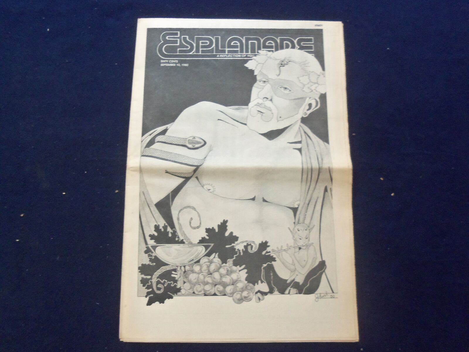 1980 SEPTEMBER 10 ESPLANADE NEWSPAPER - TO BE NOTED - FANCIFUL EROTICA - NP 6836