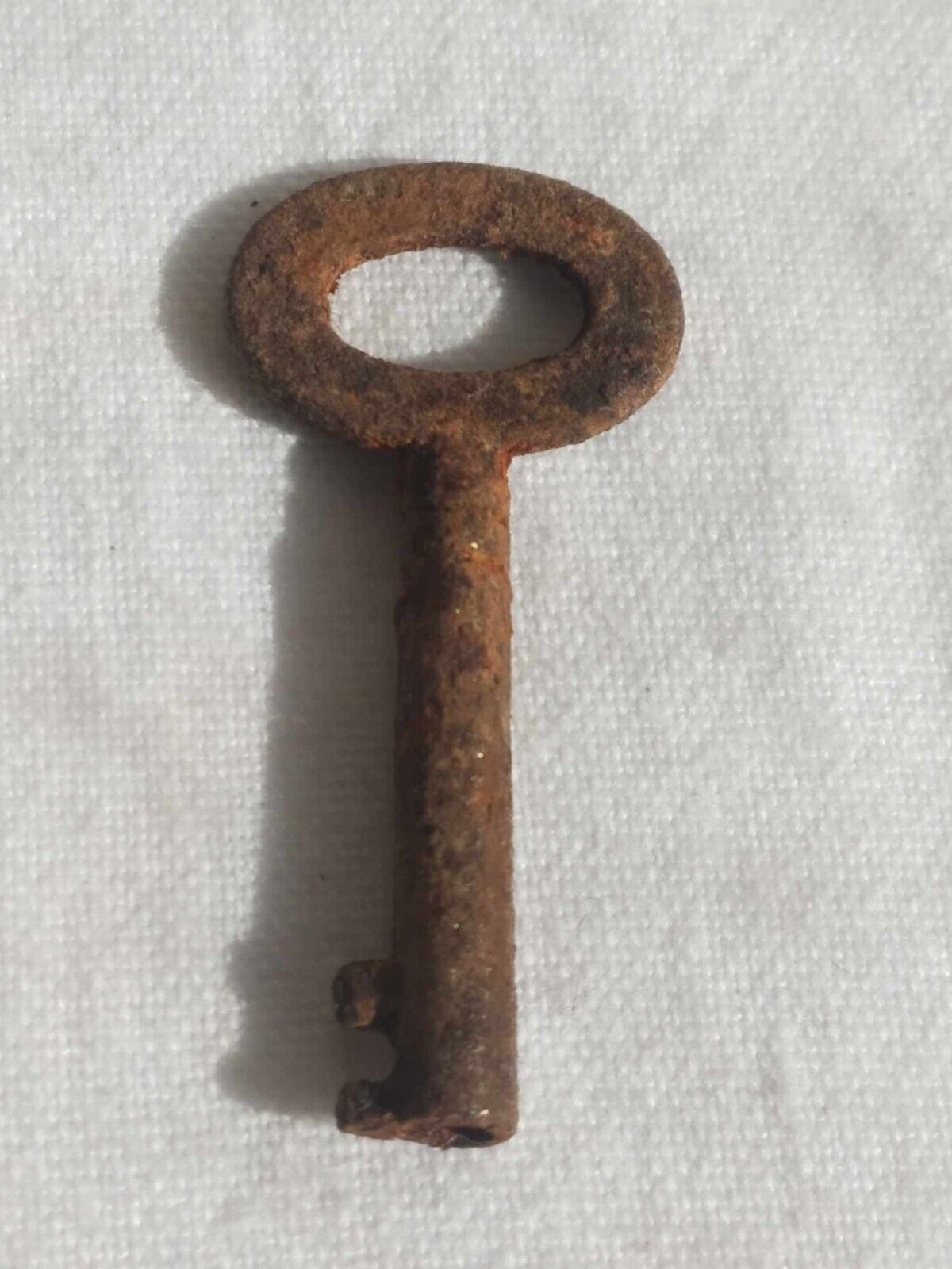 Antique old collectible metal key skeleton small piece of furniture or box 3
