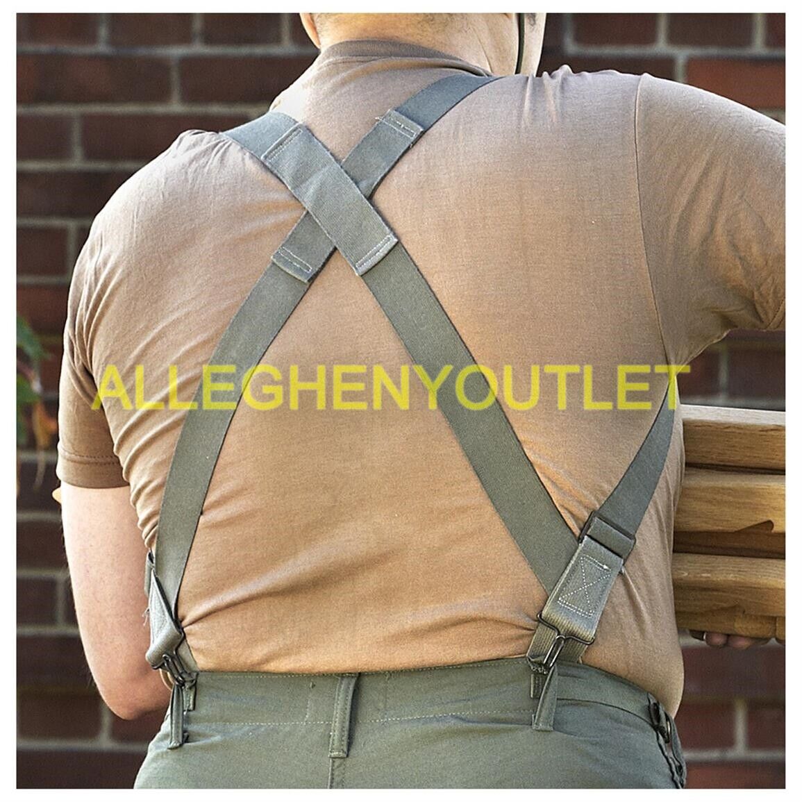 QTY (1) NEW USGI MILITARY M1950 Foliage Trouser PANT SUSPENDERS Elastic Harness