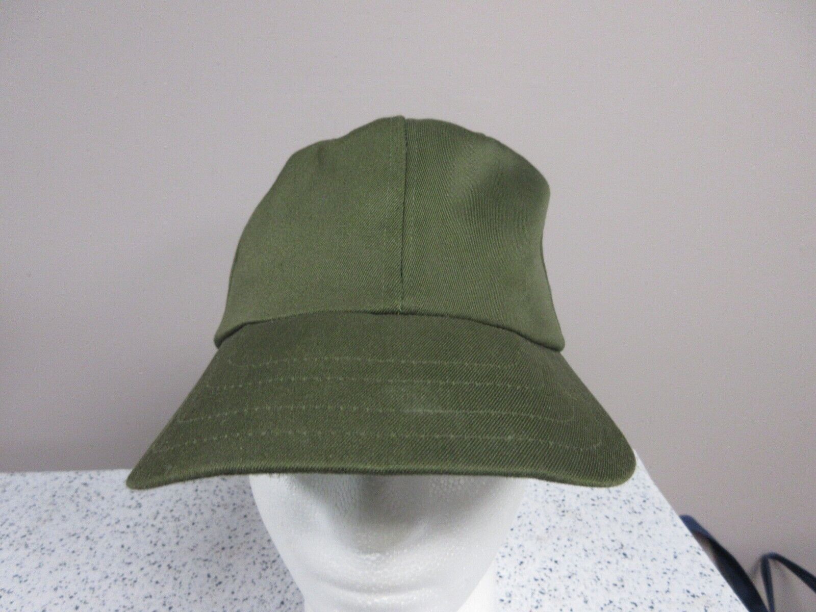 VINTAGE U.S MILITARY HAT ARMY FITTED OD GREEN BASEBALL CAP SIZE SMALL