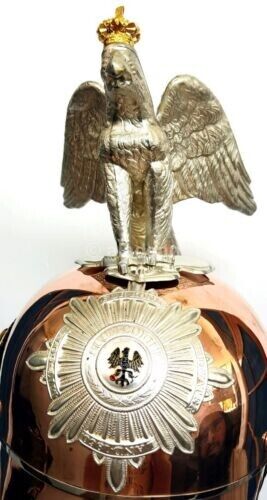 Copper Prussian Eagle Unique Designer Garde Cuirassier Pickelhaube Helmet Gift