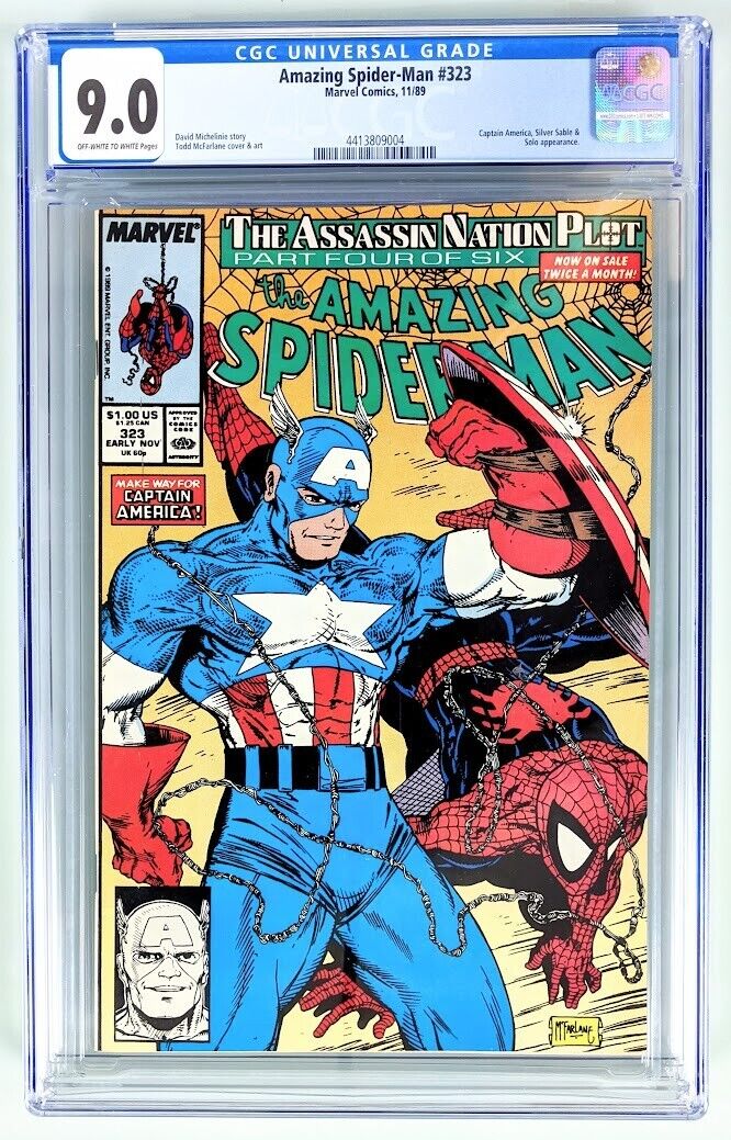 Amazing Spider-Man #323 CGC 9.0 (1989) Classic McFarlane Cover New Slab