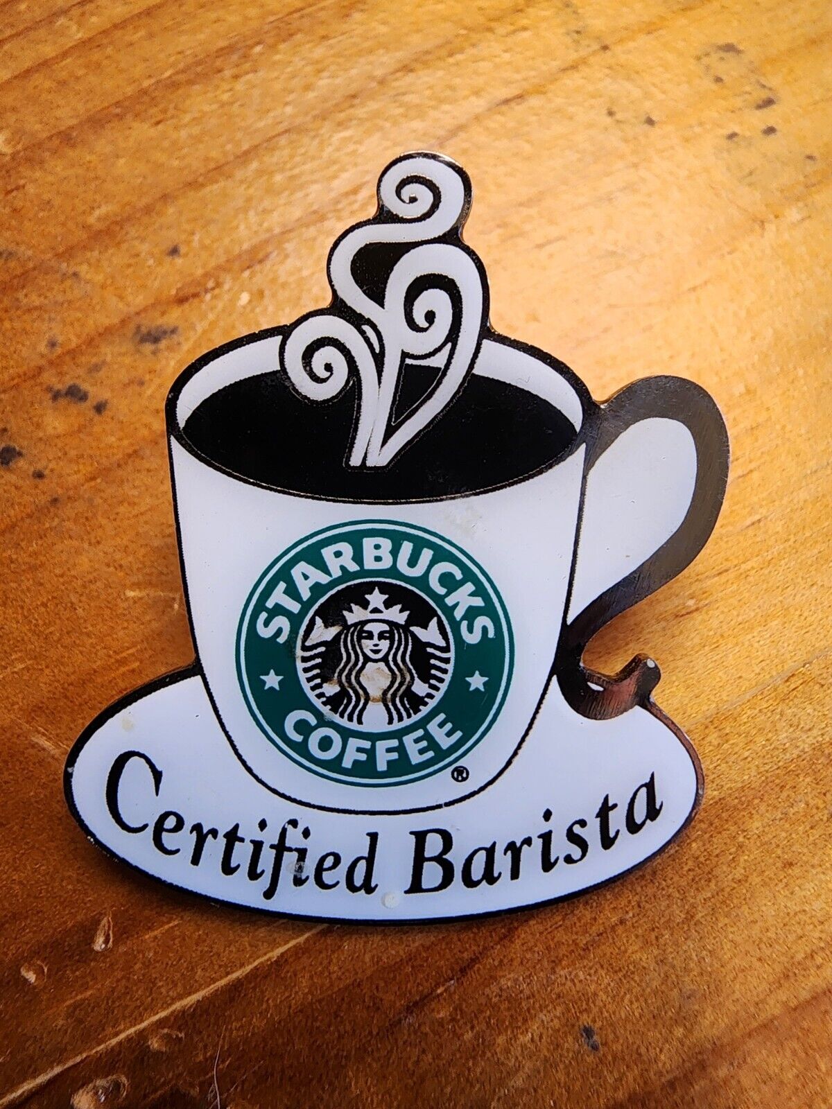RARE Vintage Starbucks Certified Barista Pin (circa 2002)