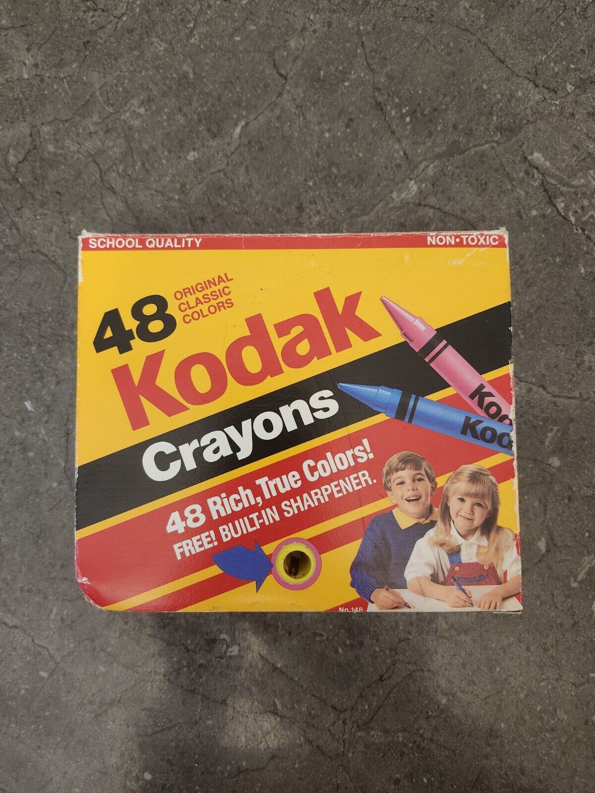 Rare Vintage Kodak Crayons - Crayon Prop  48 Crayons 