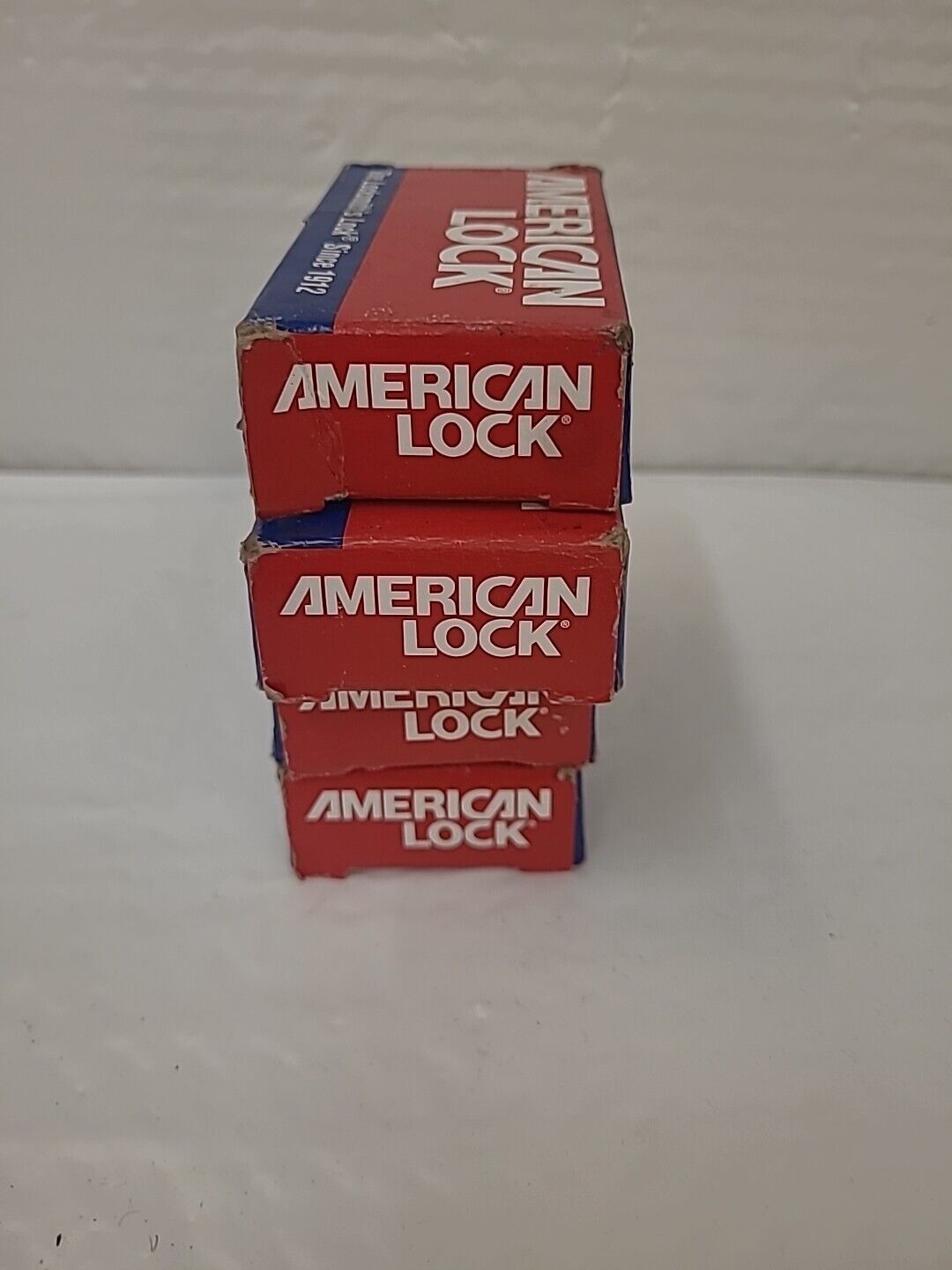 4-Pack American Lock A3200WO Padlock  Steel Alloy Plated Shackle, No Cylinder 