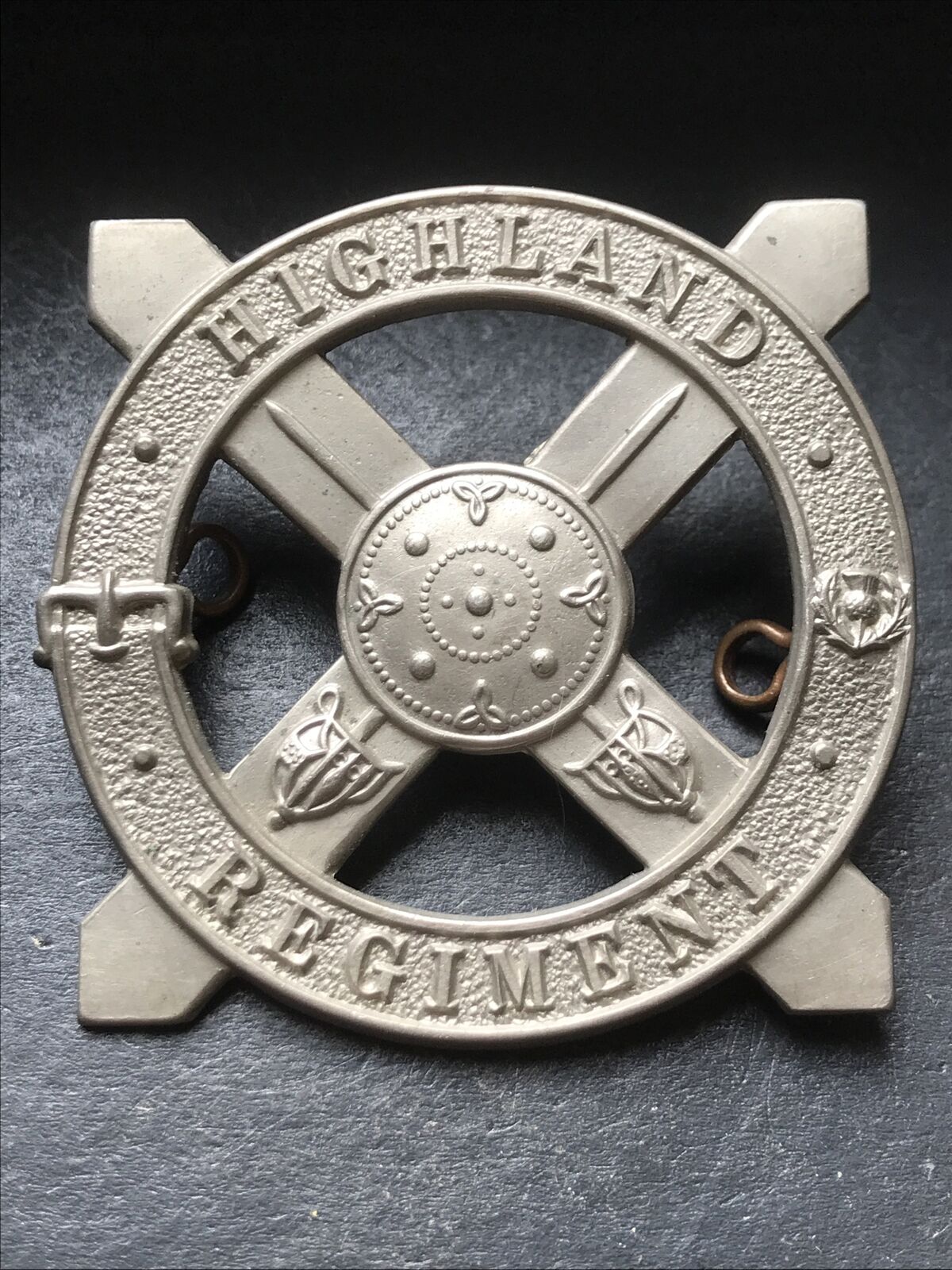 Highland Regiment Original British Army Cap Badge WW2