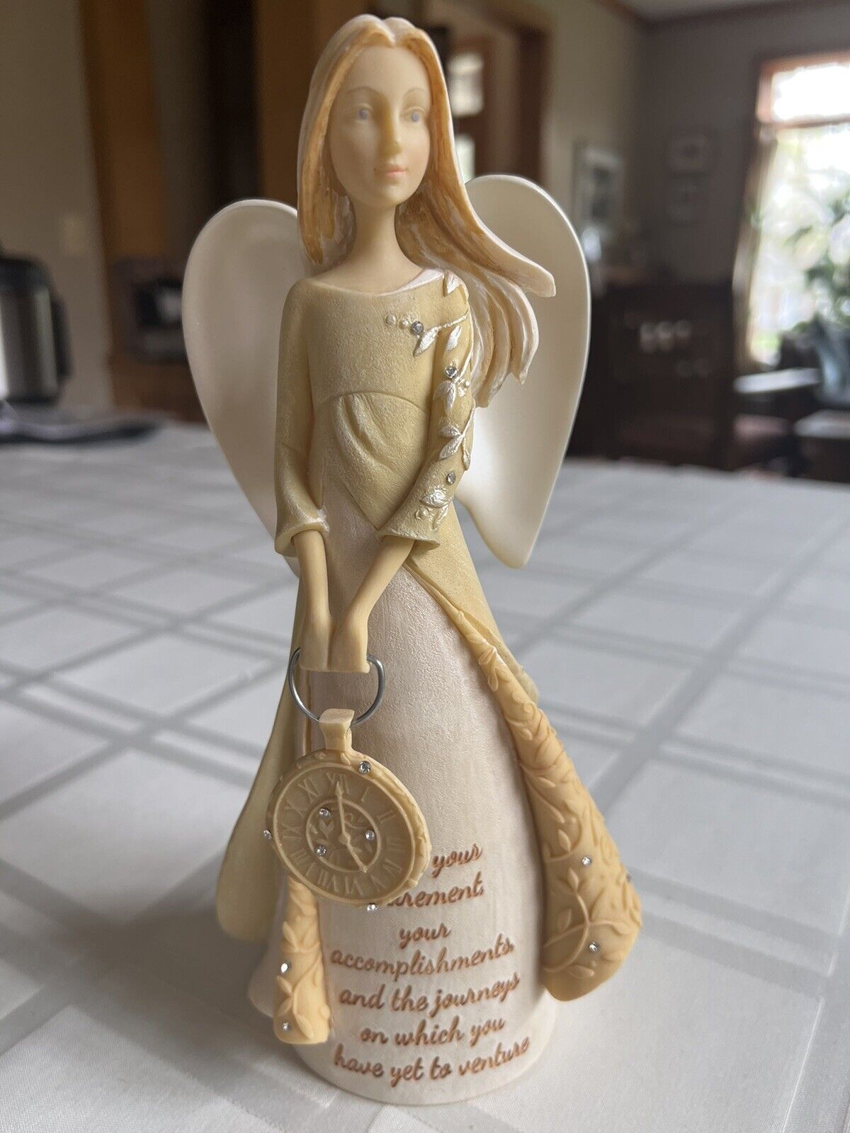 Enesco Foundations Retirement Angel Figurine, 9.5-inch