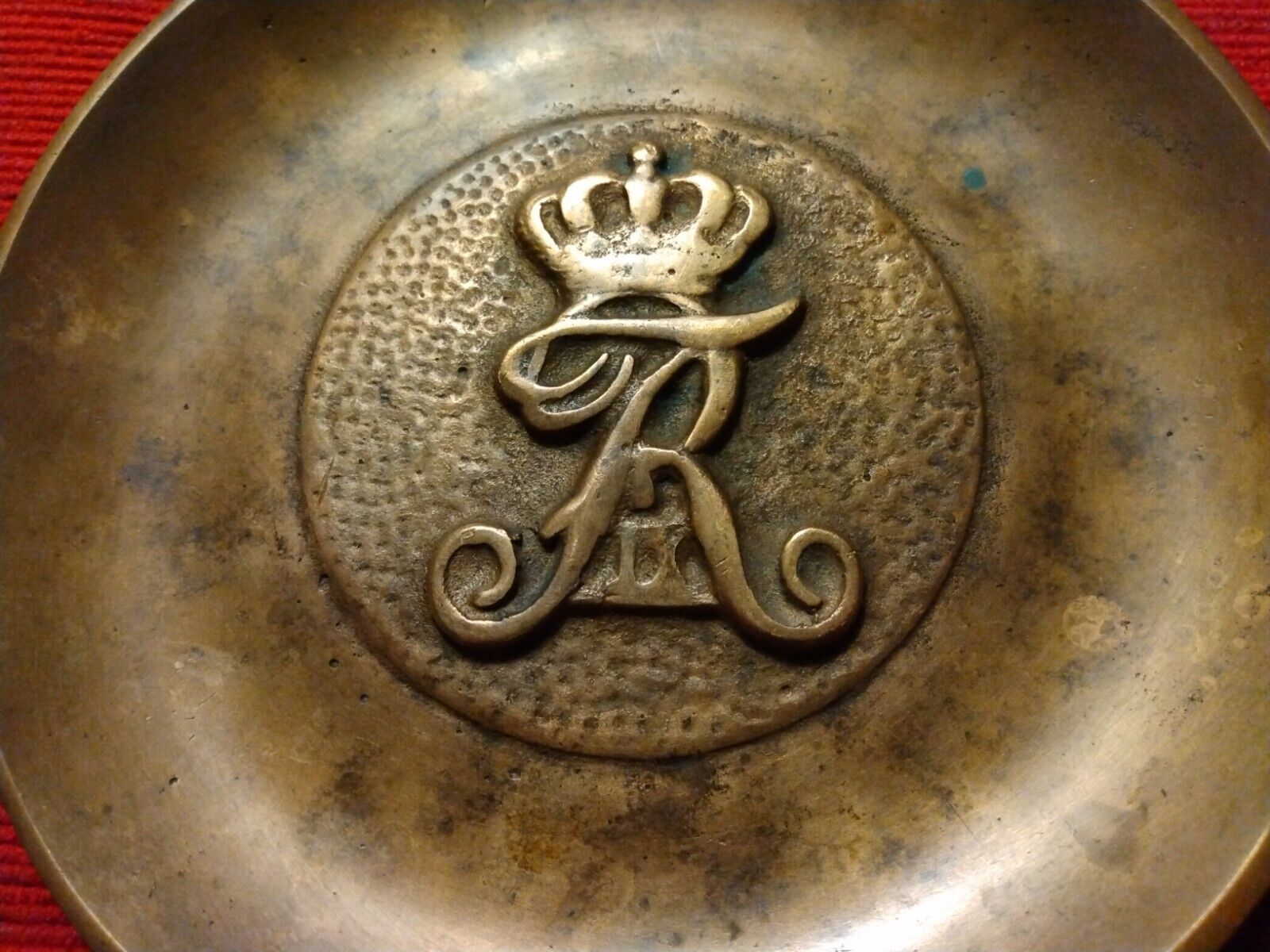 Vintage Royal Danish Cypher  Bronze Plate, Art Deco ,  40's.