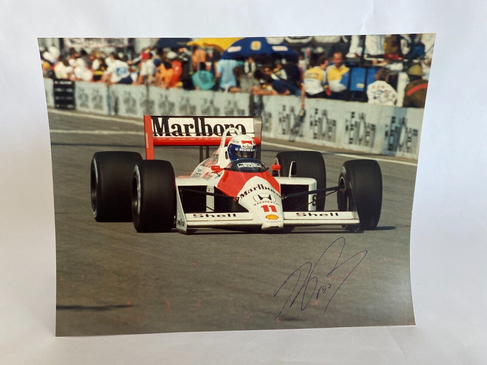 Alain Prost Formula 1 F1 Hand Signed Mclaren 8X10 Photo
