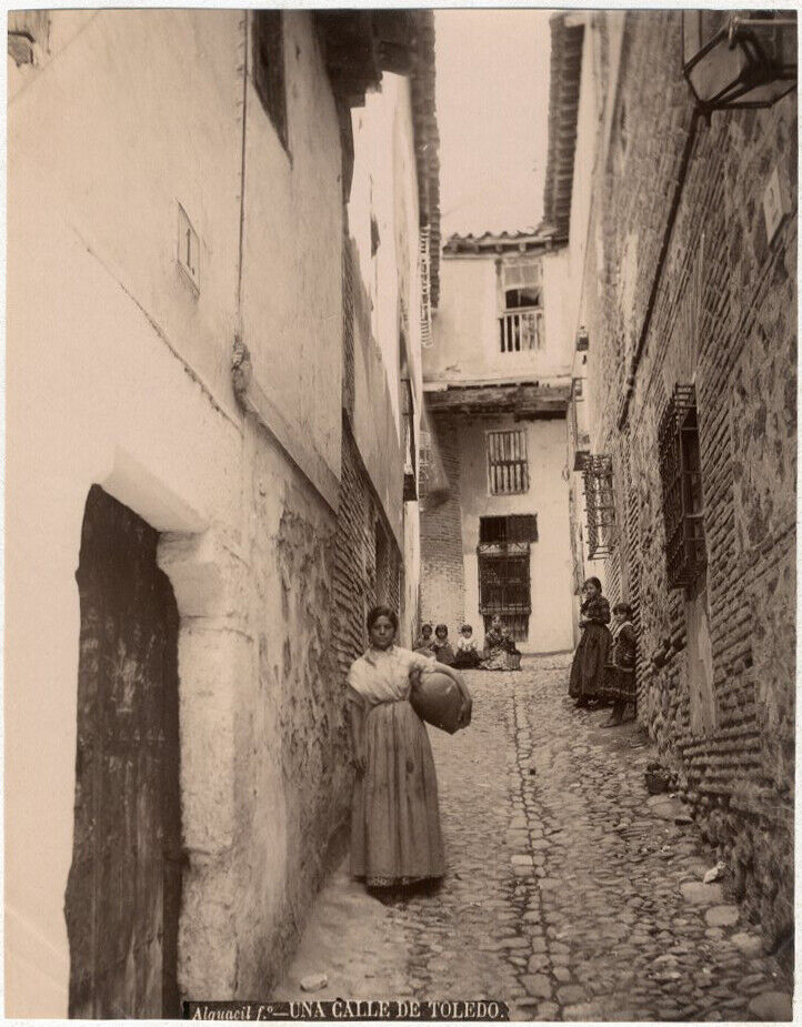 Photo Alguacil Albumen Toledo Espana Spain to The 1880