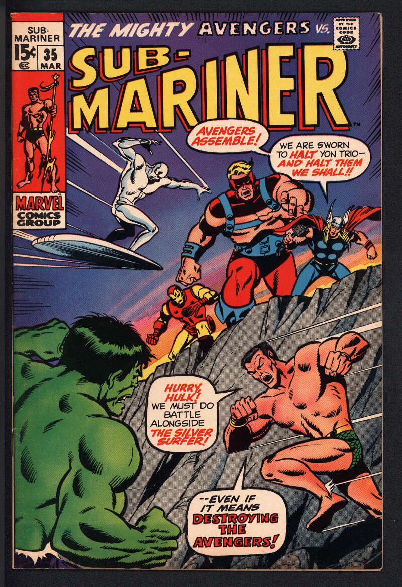 SUB-MARINER #35 7.5 // MARVEL COMICS 1971
